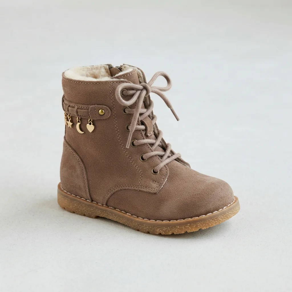 Kids' Piper Charm Boot shown clearly, highlighting its classic design and value.